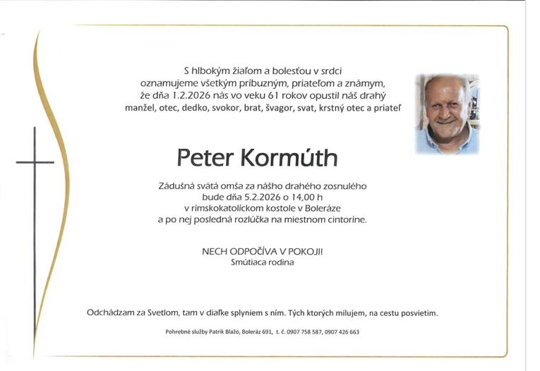 Smútočné oznámenie