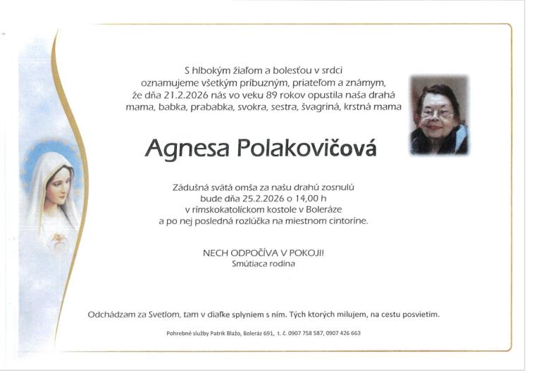 Smútočné oznámenie